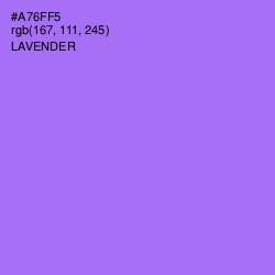 #A76FF5 - Lavender Color Image