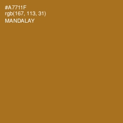 #A7711F - Mandalay Color Image