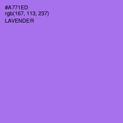 #A771ED - Lavender Color Image