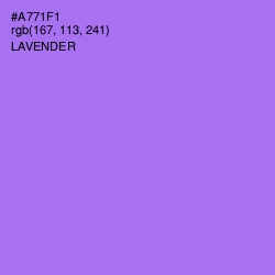 #A771F1 - Lavender Color Image