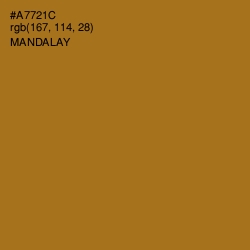 #A7721C - Mandalay Color Image