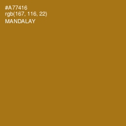 #A77416 - Mandalay Color Image