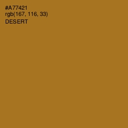 #A77421 - Desert Color Image