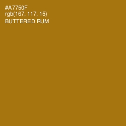 #A7750F - Buttered Rum Color Image