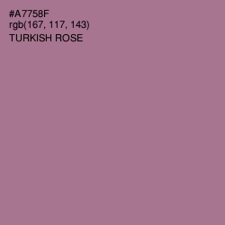 #A7758F - Turkish Rose Color Image