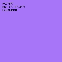 #A775F7 - Lavender Color Image