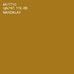 #A7771C - Mandalay Color Image