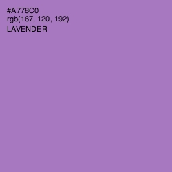 #A778C0 - Lavender Color Image