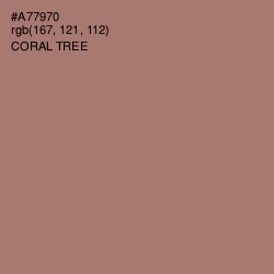 #A77970 - Coral Tree Color Image