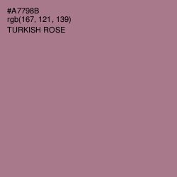 #A7798B - Turkish Rose Color Image