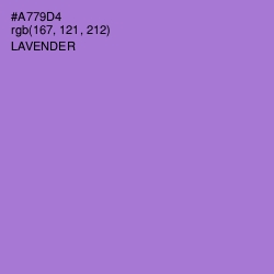 #A779D4 - Lavender Color Image