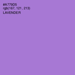 #A779D5 - Lavender Color Image