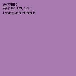 #A77BB0 - Lavender Purple Color Image