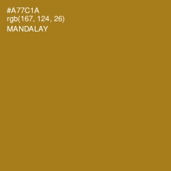 #A77C1A - Mandalay Color Image