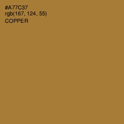 #A77C37 - Copper Color Image