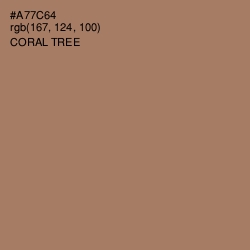 #A77C64 - Coral Tree Color Image