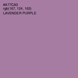 #A77CA3 - Lavender Purple Color Image