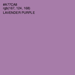 #A77CA8 - Lavender Purple Color Image