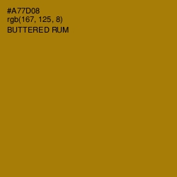 #A77D08 - Buttered Rum Color Image