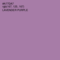 #A77DA7 - Lavender Purple Color Image