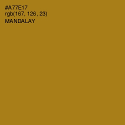 #A77E17 - Mandalay Color Image