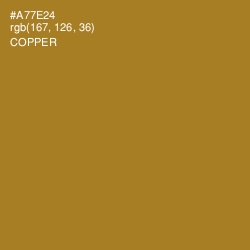 #A77E24 - Copper Color Image