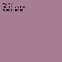 #A77F94 - Turkish Rose Color Image