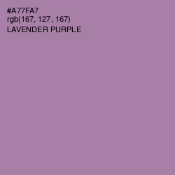 #A77FA7 - Lavender Purple Color Image