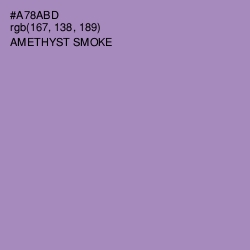 #A78ABD - Amethyst Smoke Color Image
