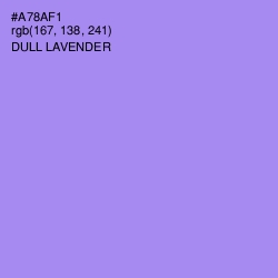 #A78AF1 - Dull Lavender Color Image