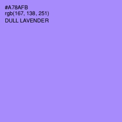 #A78AFB - Dull Lavender Color Image