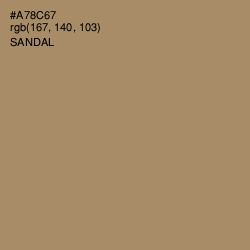 #A78C67 - Sandal Color Image