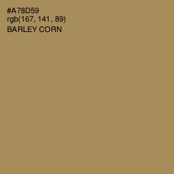 #A78D59 - Barley Corn Color Image