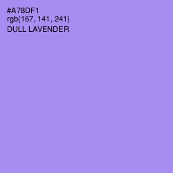 #A78DF1 - Dull Lavender Color Image