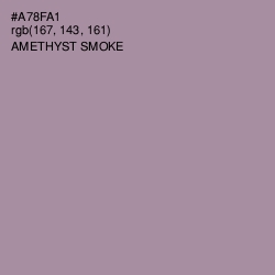 #A78FA1 - Amethyst Smoke Color Image