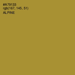 #A79133 - Alpine Color Image