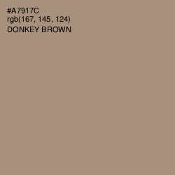 #A7917C - Donkey Brown Color Image