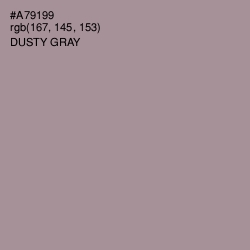#A79199 - Dusty Gray Color Image