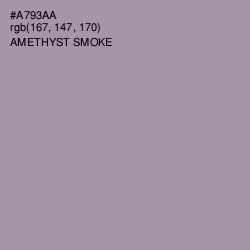 #A793AA - Amethyst Smoke Color Image