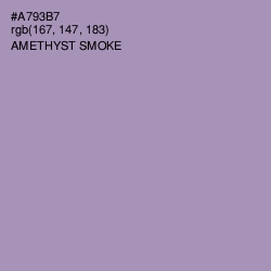 #A793B7 - Amethyst Smoke Color Image