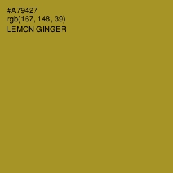 #A79427 - Lemon Ginger Color Image