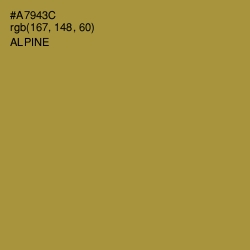 #A7943C - Alpine Color Image