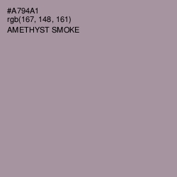 #A794A1 - Amethyst Smoke Color Image