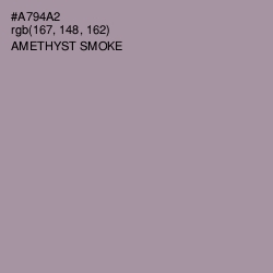 #A794A2 - Amethyst Smoke Color Image