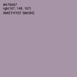 #A794A7 - Amethyst Smoke Color Image