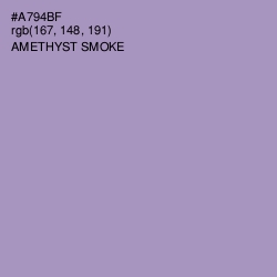 #A794BF - Amethyst Smoke Color Image