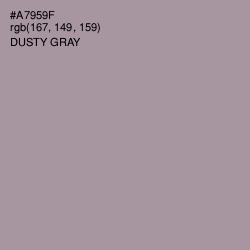 #A7959F - Dusty Gray Color Image