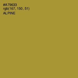 #A79633 - Alpine Color Image