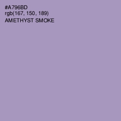 #A796BD - Amethyst Smoke Color Image