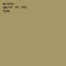 #A79767 - Teak Color Image